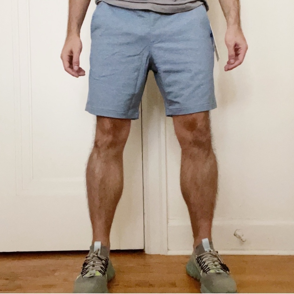 Ministry of Supply Men’s 8” Fusion Terry Short Lunar Blue Size XXL New